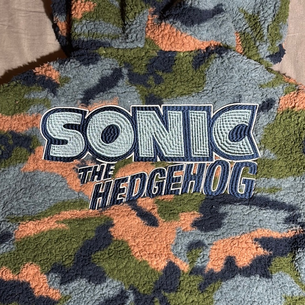 Sonic the hedgehog Camouflage Hooded Sweatshirt